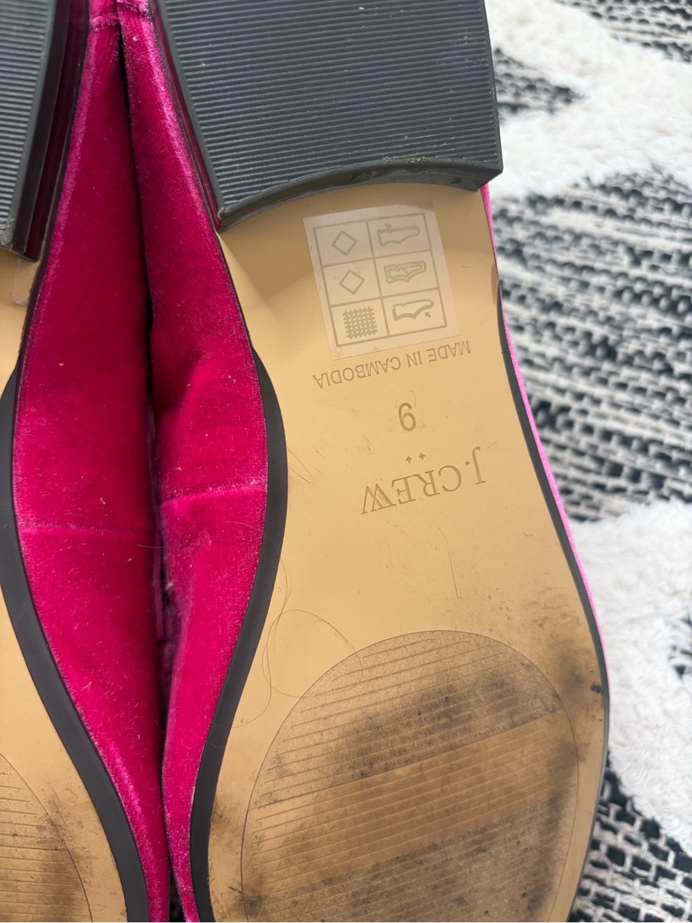 J. Crew Marie tassel loafers in velvet PINK women’s size 1 - Picture 5 of 6